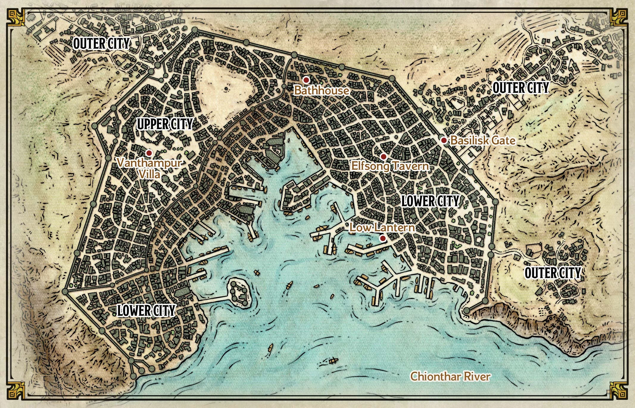Mapa 1.1: Baldur's Gate